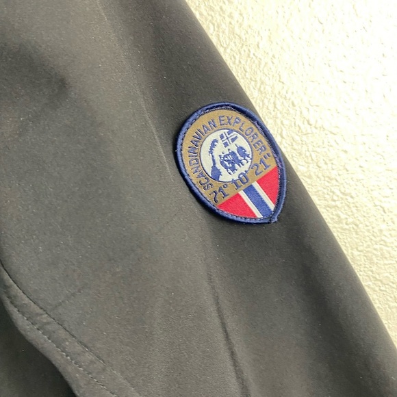 Scandinavian Explorer Black quilter Puffer Full Zip Nylon Coat Women’s Small - Picture 11 of 12